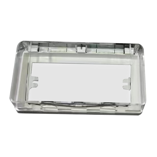 Cubierta de salida resistente a la intemperie, caja de enchufe de interruptor impermeable, protector de enchufe de receptáculo exterior para baño Borrar estilo B