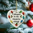 thumbnail image 4 of Antqov Friends Christmas Ornaments, Heart-shaped Friend Ornaments Hanging Small Christmas Tree Decorations for Party Home Decor, Gifts for Women, 4 of 6