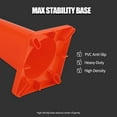 thumbnail image 3 of Towallmark 6 Pack Traffic Cones 28 inch, Safety Cones, PVC Orange Cones with Reflective Collars, Parking Training Construction Plastic Road Cones for Parking Lot, Driveway Road, Traffic Control, 3 of 8
