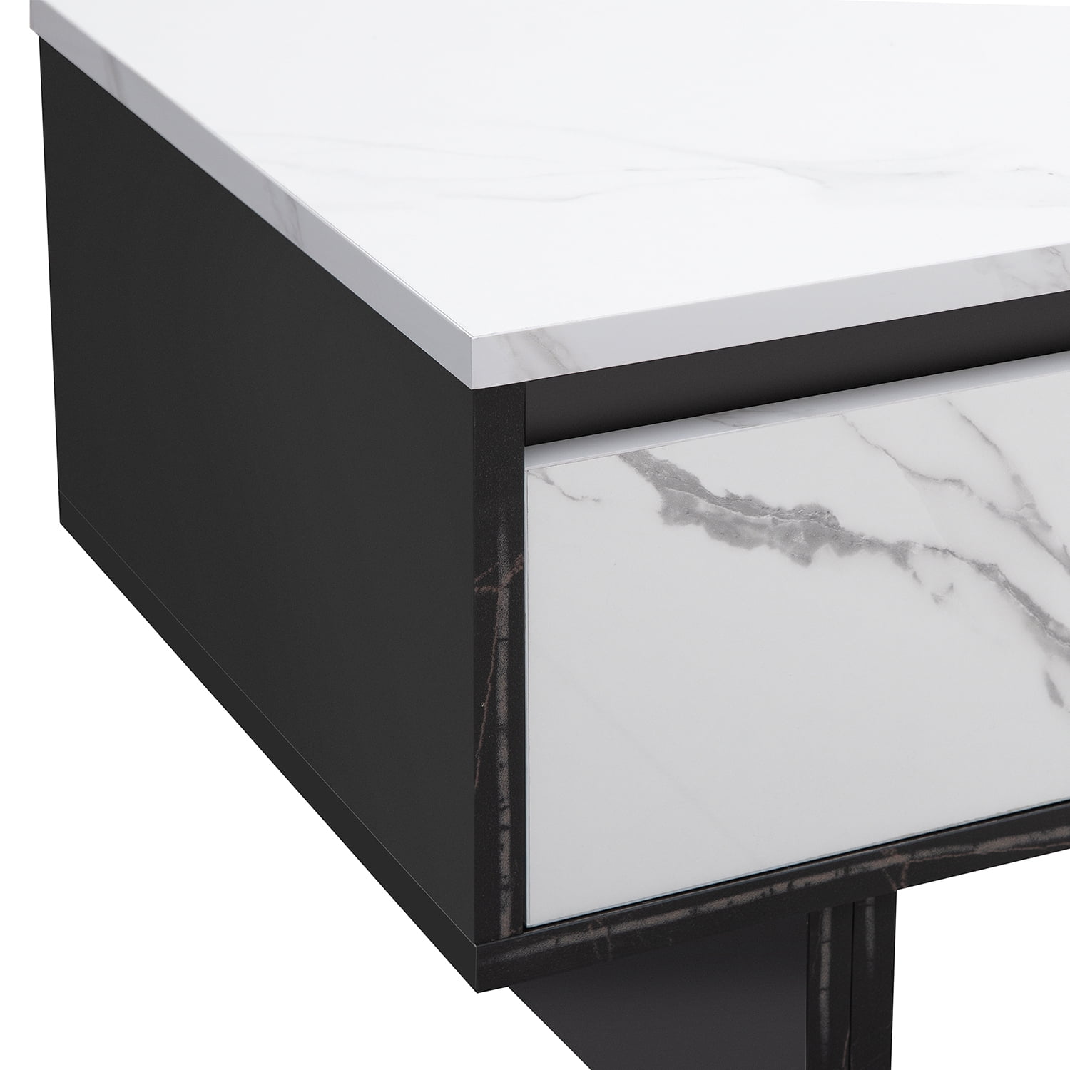 Kadyn TV Cabinet, Entertainment Center TV Console with 3-Drawer, Particle Board TV Stand for Living Room, White