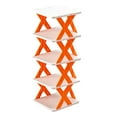 thumbnail image 3 of Foldable Shoe Rack Shoe Organizer Multi-Tier Rack Shoe Rack Shoe Rack for Living Orange 5Layer 66cm, 3 of 9