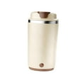 thumbnail image 2 of Taza de café con agitación automática, taza mezcladora automática, taza de viaje aislada recargable beige, 2 of 9