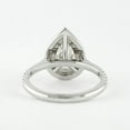 thumbnail image 4 of solitaire jewels 1.35CT Pear Moissanite Double Halo Engagement Ring For Women, 10K White Gold, 4 of 8