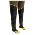 thumbnail image 1 of Herco Heavy Duty Rubber Plain Toe Hip Waders (Black), 1 of 3