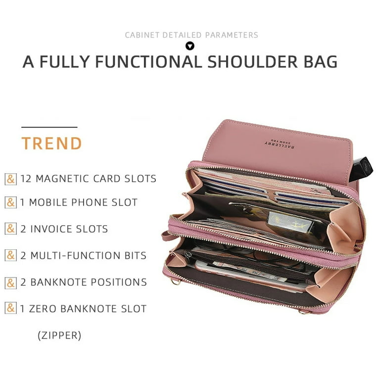 Purse Women's long clutch bag Multi-functional large capacity