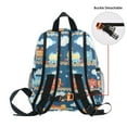 thumbnail image 5 of FORMRS School Backpack with Front Zippered Pocket 12" Elementary Student Travel Daypack, Blue Cute Train Pattern, 5 of 6