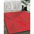 thumbnail image 3 of Ahgly Company Tapis Rond Lavable en Machine Intérieur Transitionnel Rouge, 4 Pieds Rond, 3 of 7