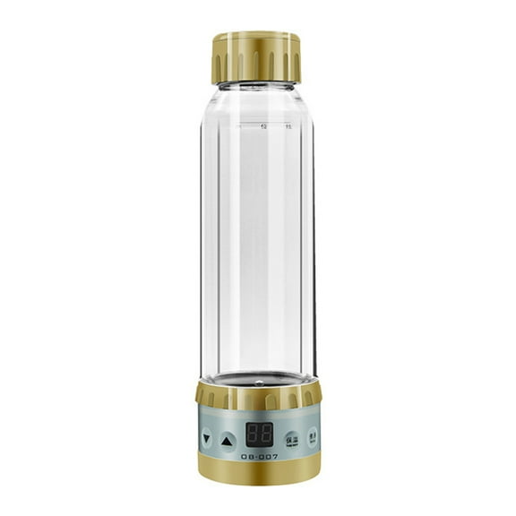 MoreChioce Car Insulation Cup 280ml Portable Travel Glass Cup Temperature Display Water Coffee Tea Beverage Heating Cup Gold