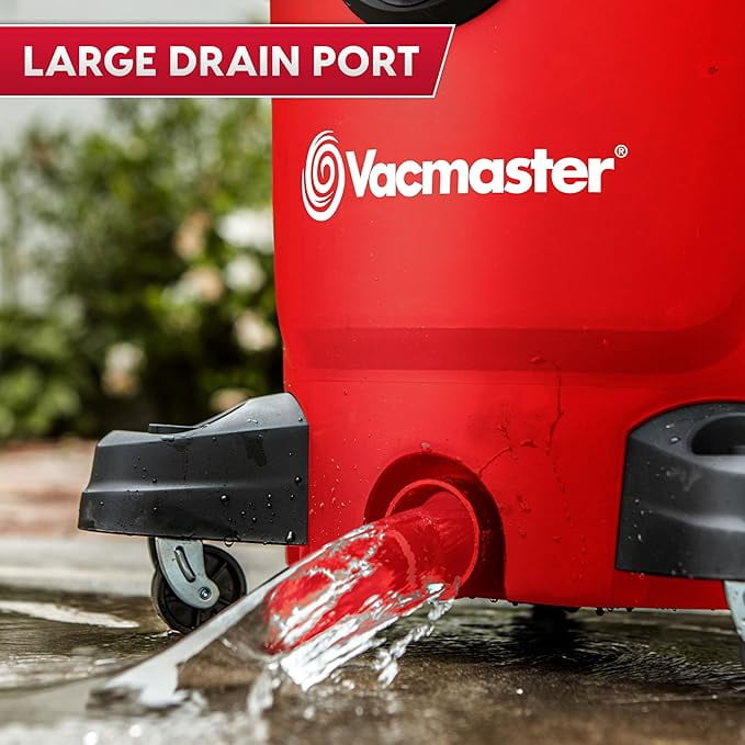 Vacmaster 12 Gallon Wet/Dry Vacuum, 5.5 Peak HP, 27ft Reach, Blower Function, 9 Accessories for Home, Garage & Car Cleaning