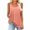 #05 Pink, variant on Women's Camisole Tops Fashion Double Spaghetti Strap Pleated Tank Top Summer Lightweight Sleeveless T-Shirts Casual Loose U-Neck Blouses Long Vest Top