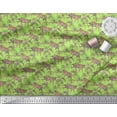 thumbnail image 3 of Soimoi Poly Georgette Fabric Leaves & Tiger Jungle Decor Fabric Printed Yard 52 Inch Wide, 3 of 3