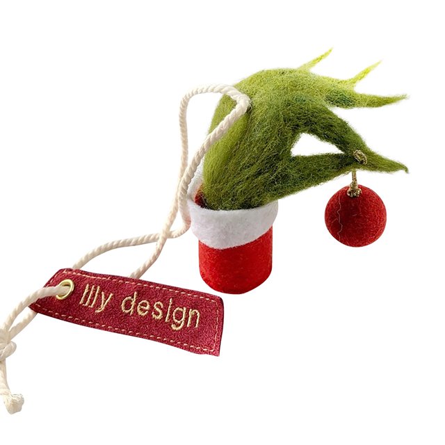 Coche, Colgante De Brazo De Elfo De Navidad, Colgante De Árbol De Navidad, Colgante De Espejo Retrovisor Para Coche, Decoración Colgante sonducket HA041425-02