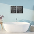 thumbnail image 2 of Laundry Words in Black 2 Piece Gray Framed Giclee Art Set, design by Marcus Prime, 2 of 8