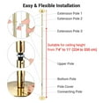 thumbnail image 3 of Yescom 11 FT Gold Spinning Static Dancing Pole Kit w/ Extensions Fitness Dance Exercise, 3 of 8