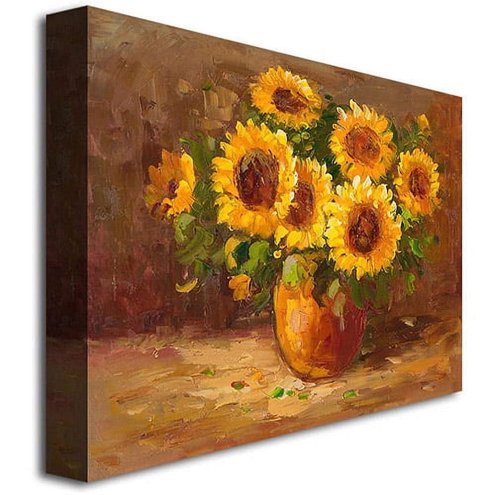 Trademark Fine Art "Sunflowers Still Life" Canvas Art