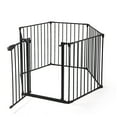 Hommoo Baby Gates with Swing Door, 6panel Baby Pet Safety Gate