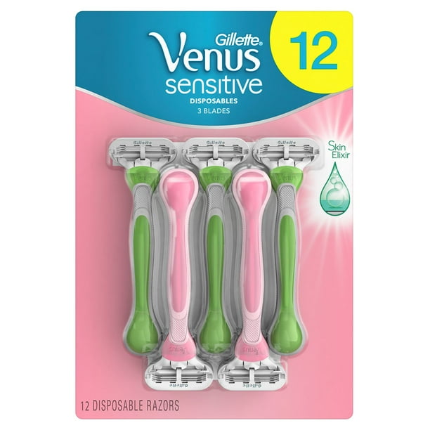 Gillette Venus Sensitive Disposable Razors (12 Count)