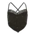 thumbnail image 6 of Babysbule Clearance Womens Summer Top Fashion Women's Sexy Camisole V-Neck Sleeveless Solid Sequins Vest Tank Tops, 6 of 9