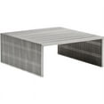 thumbnail image 3 of Novel Square Coffee Table Brushed Stainless Steel, 3 of 3