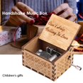 thumbnail image 4 of Caja de música elegante de madera Caja musical grabada manual para amigos Niños Niños Niñas, 4 of 5
