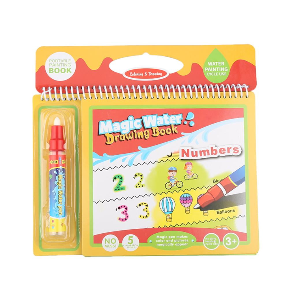 Download LHCER Water Coloring Book, Water Painting Book,Water Coloring Drawing Book with Magic Pen Kids ...