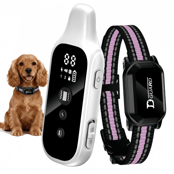 3000FT Dog Training Collar with Remote,Waterproof Electric Collar with Beep, Vibration(0-99), Safe Shock(0-99), Rechargeable E-Collar for Small Large Dogs