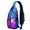 Galaxy Space Ro, variant on Galaxy Space Rocket Moon Stars Sling Backpack for Women, Cartoon Character Crossbody Daypack, Colorful Fun Travel Bag
