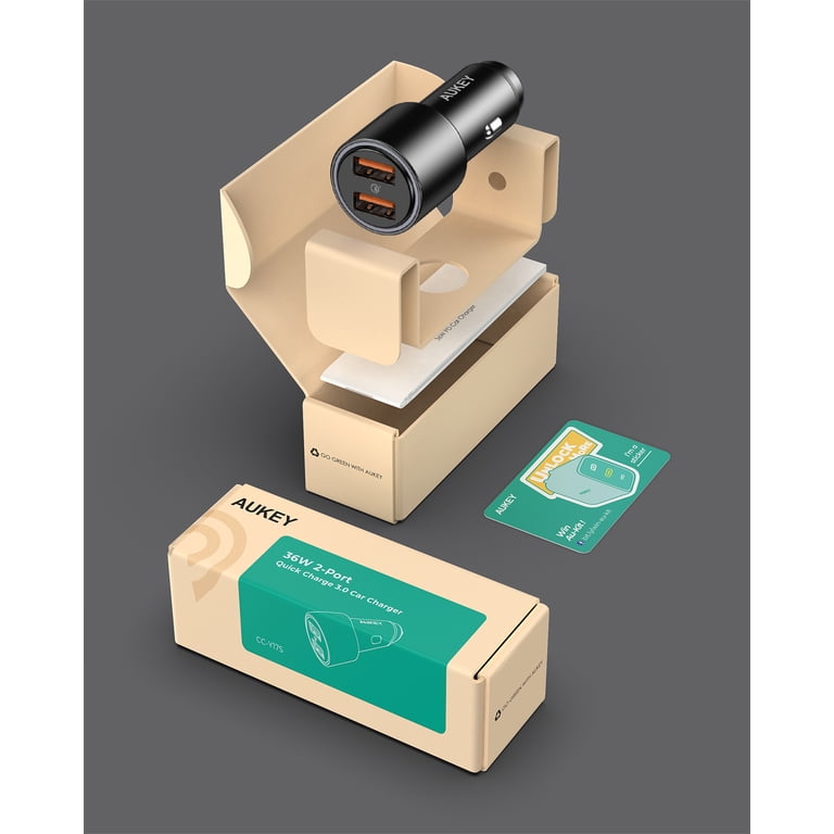 aukey cigarette charger Watch Car CC-S1, ULTRA COMPACT Dual Port 4.8A Output on Amazon Live 3 in 1 Wireless Charger AUKEY MagFusion Z Plus 25W Qi2.2/MFW certified Review] Aukey Quick Carge 3.0