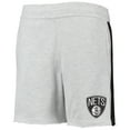 thumbnail image 2 of Youth Heathered Gray Brooklyn Nets Wingback Shorts, 2 of 3