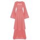 thumbnail image 5 of Gibobby Vestido sexy para mujer corto Vestido de Halloween para mujer, capa con capucha, vestidos de Color sólido, vestido de manga larga(Rosa,CH), 5 of 5