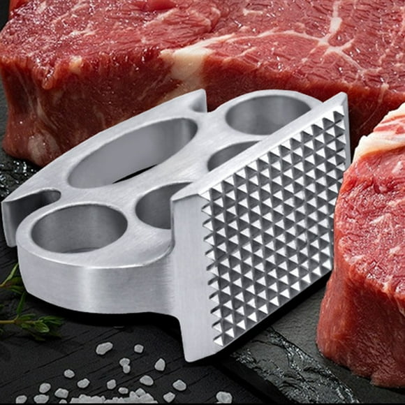 Herunwer Meat Tenderizer Hammer with Comfortable-Grip Handle, Dual-side Mallet for Kitchen, Heavy Duty Pounder For Tenderizing Steak, Beef and Fish