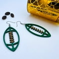 thumbnail image 5 of Mall of Style - Green Football Earrings for Women - Football Jewelry - Football Stuff (Pine Green), 5 of 8