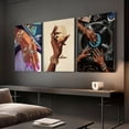 thumbnail image 4 of Trendy Leopard Wall Art Set of 3, Cheetah Wall Decor Aesthetic, Black Girl 8 Ball Poster Canvas Print Pictures Funky Lucky Artwork for Bedroom Living Room, 4 of 6