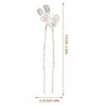 thumbnail image 4 of 6 Pcs Épingles à Cheveux Décor Perles en Strass Mariage Accessoires pour Cheveux de Mariée Mariage, 4 of 8