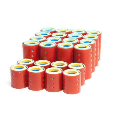 Magnetic Roller Set, 144-Piece, Includes 16 pieces of medium rollers in each of 6 sizes By