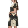 thumbnail image 2 of Lsque Retro Raccoon Graphic Print Print Women's Casual Dress T-Shirt Summer Short Sleeve Scoop Neck Swing Dresses, 2 of 6