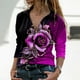 thumbnail image 2 of Blusa informal con estampado de manga larga y cuello vuelto para mujer a la moda Fridja  fjkfkj8080, 2 of 5