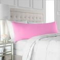 thumbnail image 1 of The Great American Store Brushed Microfiber Solid Pink, Long Body Pillowcases with Hidden Zippered (21"x 60") - Hotel Quality - Wrinkle, Fade, Stain Resistant - Hypoallergenic, 1 of 4