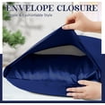 thumbnail image 5 of Satin Pillow Covers, Super Soft Silky Body Pillow Case with Envelope Closure, Soft & Silky Pillow Cover for Him or Her, Ivory, 5 of 7