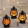 thumbnail image 1 of Accesorios de lámpara de linterna de calabaza perfecl 3 uds decorativa de noche, 1 of 7