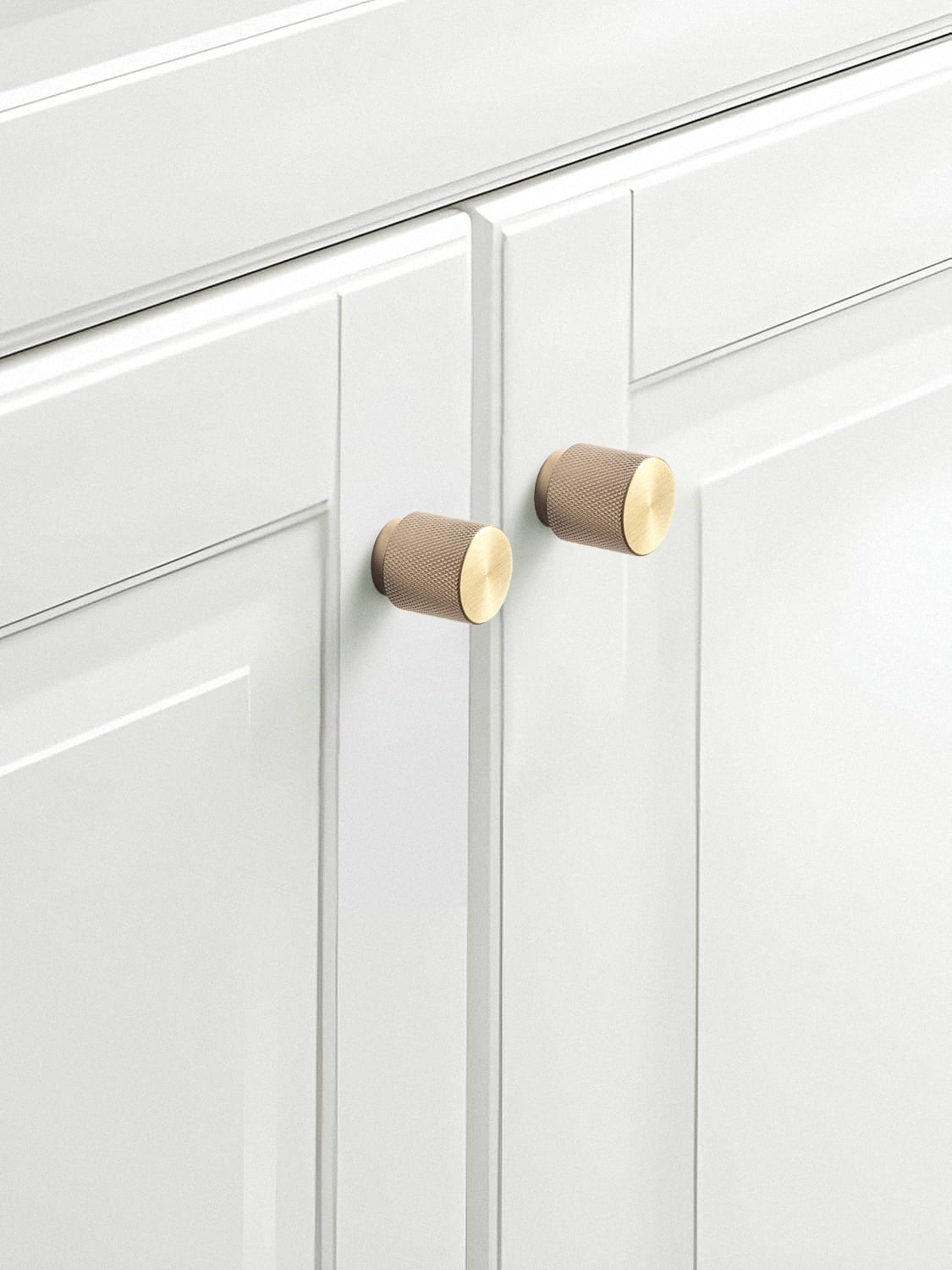 Goo-Ki 12 Pack Knurled Champagne Bronze Cabinet Knobs, Vintage Bronze Drawer Knobs, Solid Retro Brass Single Hole Cabinet Handles for Closet Wardrobe Dresser Cupboard