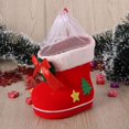 thumbnail image 2 of Bolsas de botas de dulces navideñas, botas de dulces, bolsa de mano, botas de Papá Noel, decoración de chimenea de árbol de Navidad (grande) (rojo) (2 unidades), 2 of 5