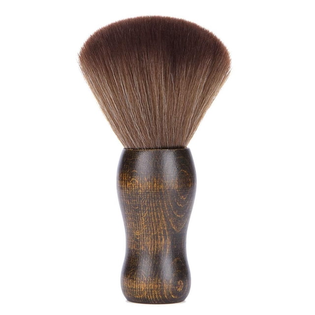 Cepillo de corte de pelo para peluquero, plumero para el cuello, corte de pelo, salón de peluquería, limpieza, afeitado, estilista, cerdas de barrido (plumero de cepillo de barrido de madera