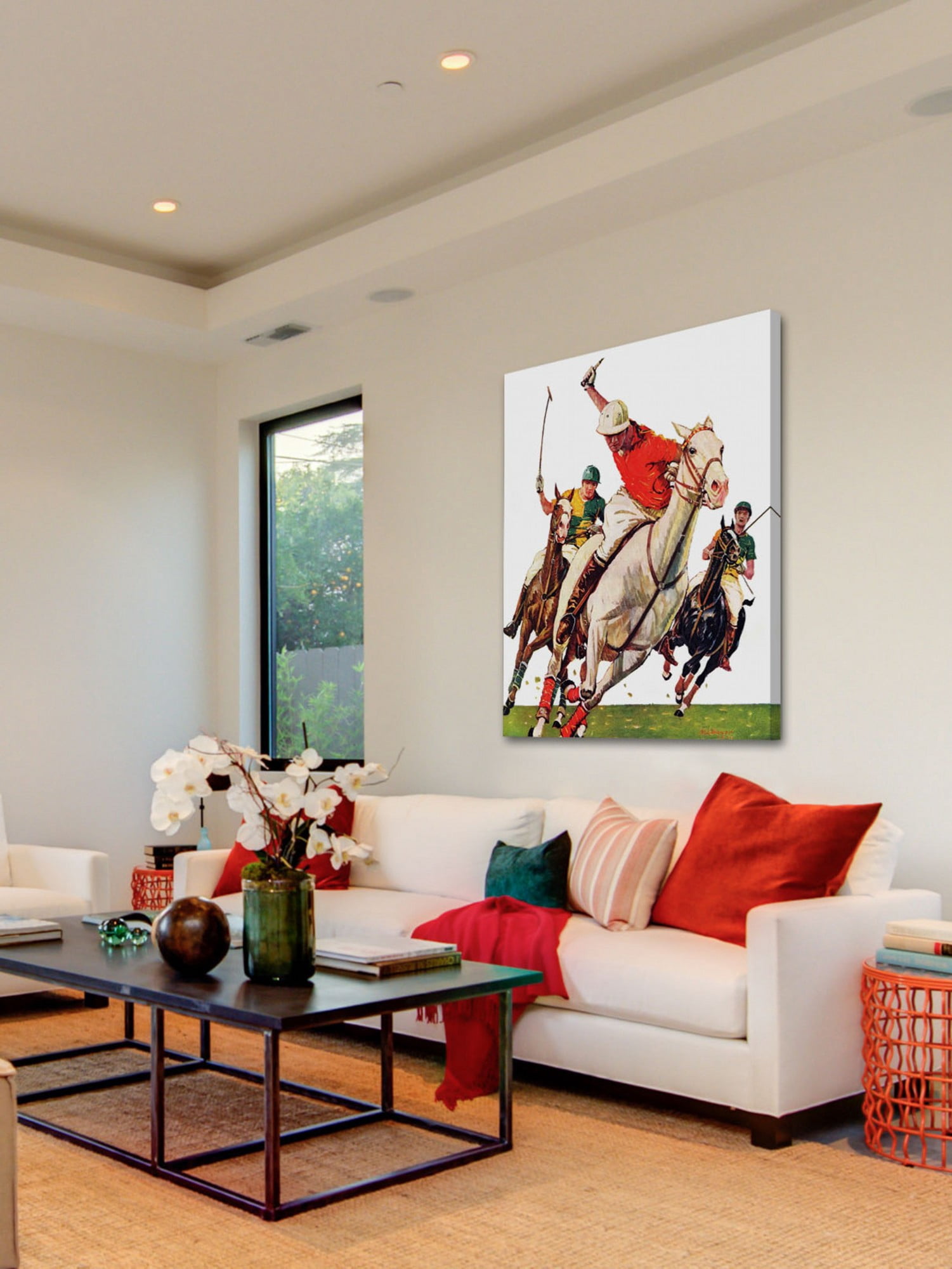 Marmont Hill Polo Match by Maurice Bower Painting Print on Canvas