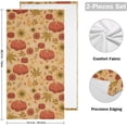 thumbnail image 2 of Autumn Pumpkins Retro 2 PCS Hand Towels for Bathroom, Fall Sunflower Kitchen Towel Ultra Soft and Absorbent Decorative Fingertip Face Bath Towels for Spa & Hotel, 28.3"x 14.4", 2 of 5
