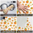 thumbnail image 4 of Bathroom Rugs Non Slip Washable - Cute Sweet Orange Kitchen Mats for Floor, Area Rugs for Entryway Rugs Indoor, Laundry Bathroom Room Door Rug with Rubber Backing 20x31.5in, 4 of 8