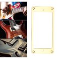 thumbnail image 4 of Marco de pastilla de guitarra eléctrica, 2 piezas Pastilla de guitarra eléctrica Piezas de guitarra de marco plano de metal construidas para precisión, 4 of 8