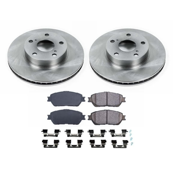 Ultimate Brakes Front Ceramic Brake Pad and Rotor Kit with Hardware WM80861
