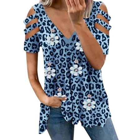 

ZHAGHMIN Sumflower Shirt Womens Summer Casual Cutout Short Sleeve Fashion Print Cutout Top Plus Size Tunic Tops For Women Plus Size Lace Shirt Plus Size Bra Womens Plus Tops Plus Size Dressy Tops Fo