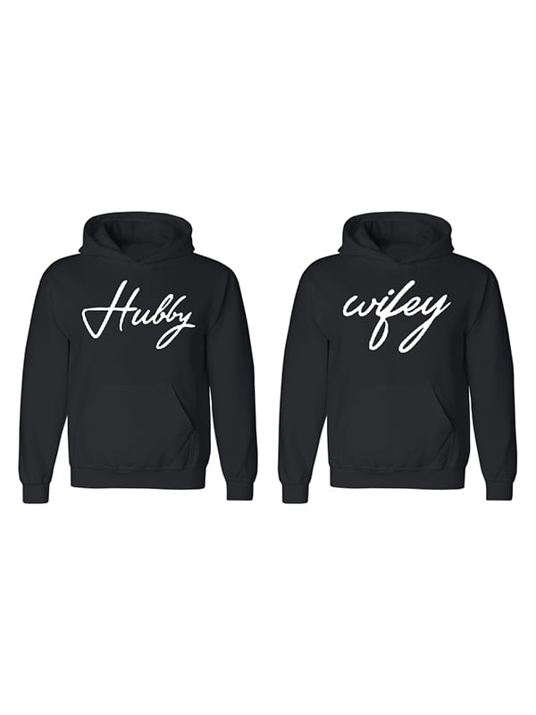 hubby and wifey sweatshirts